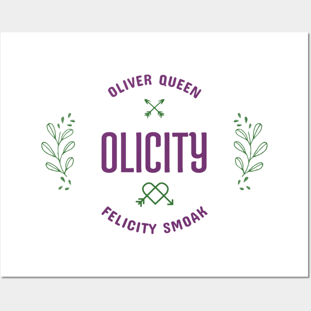 Olicity - Oliver Queen + Felicity Smoak Wall Art by FangirlFuel